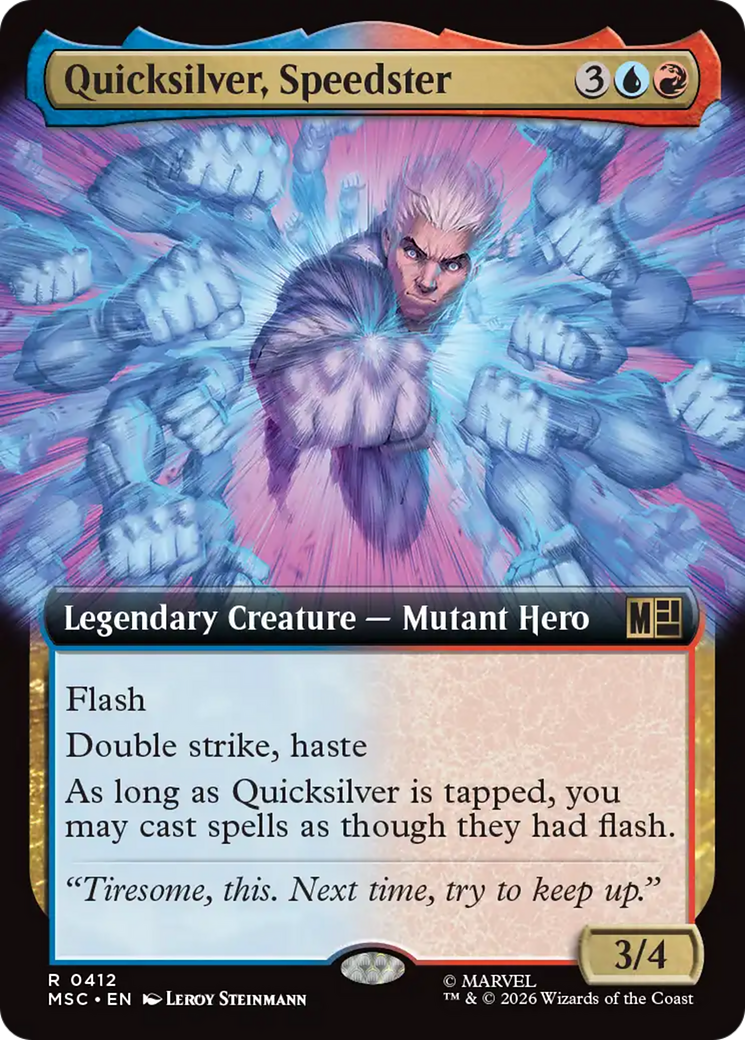 Quicksilver, Speedster (Extended Art) [Marvel Super Heroes Commander] | Good Games Morley