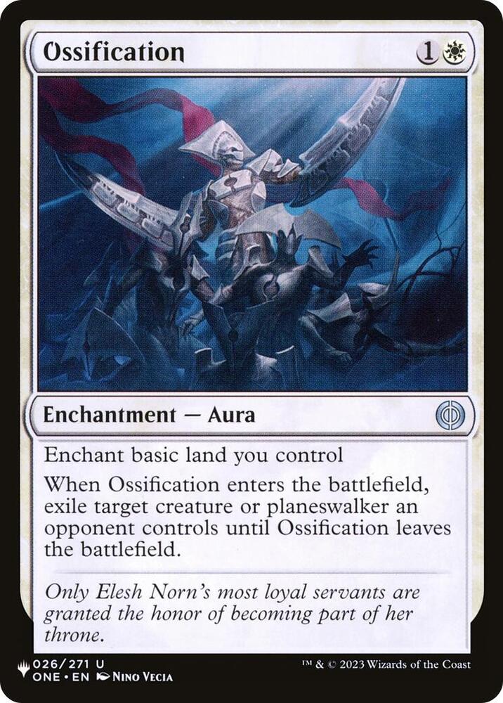 Ossification ONE-26/5075 (The List Reprints)  | Good Games Morley