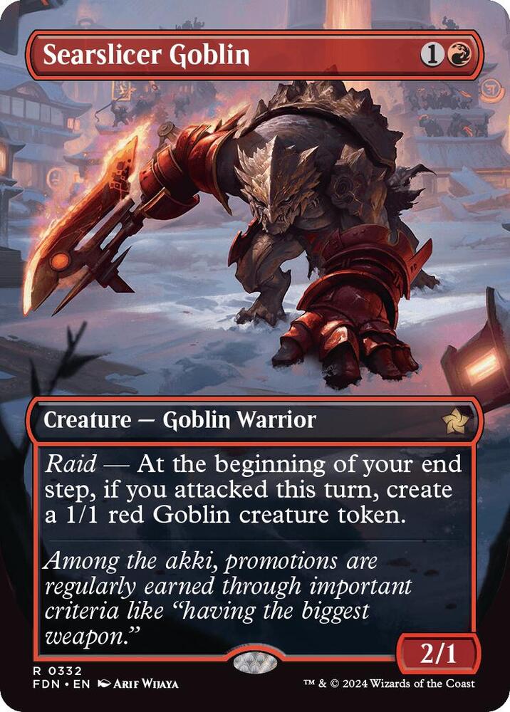 Searslicer Goblin 332/291 (Foundations)  - Borderless | Good Games Morley