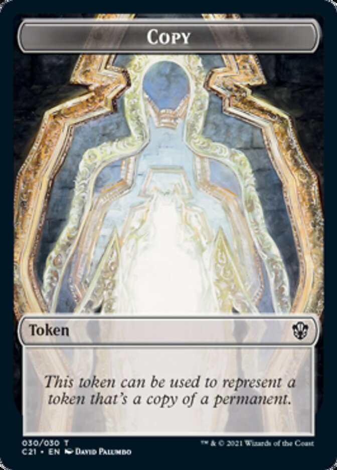 Copy // Fractal Double-Sided Token [Commander 2021 Tokens] | Good Games Morley