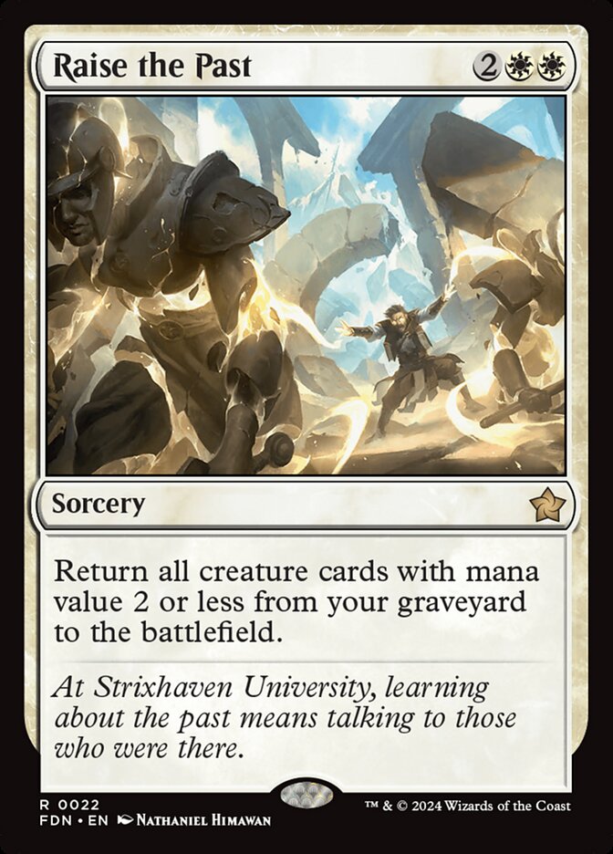 Raise the Past 22 (Foundations)  - Foil | Good Games Morley