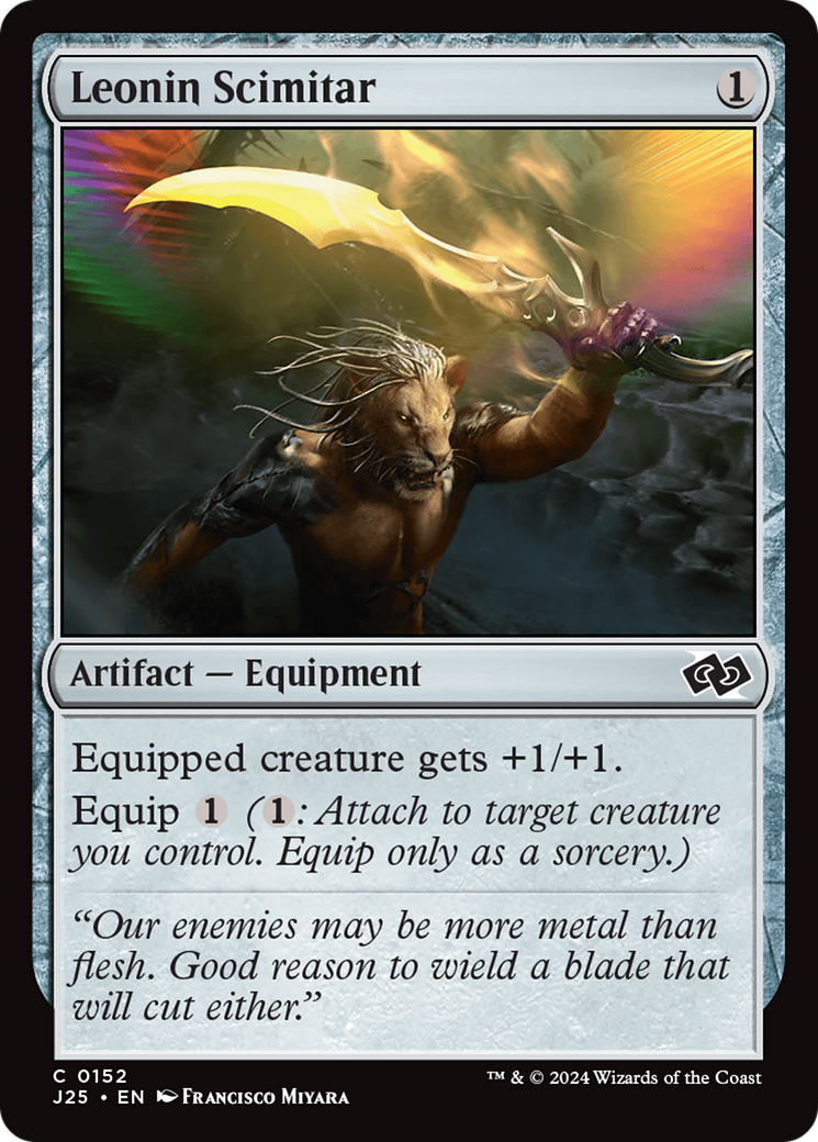 Leonin Scimitar [Foundations Jumpstart] | Good Games Morley