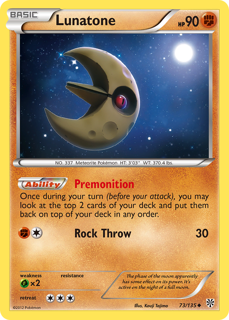 Lunatone (73/135) [Black & White: Plasma Storm] | Good Games Morley