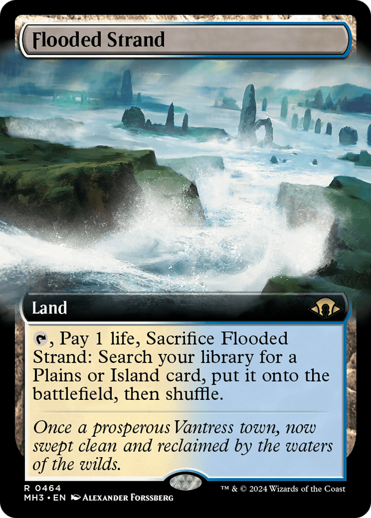 Flooded Strand (Extended Art) [Modern Horizons 3] | Good Games Morley