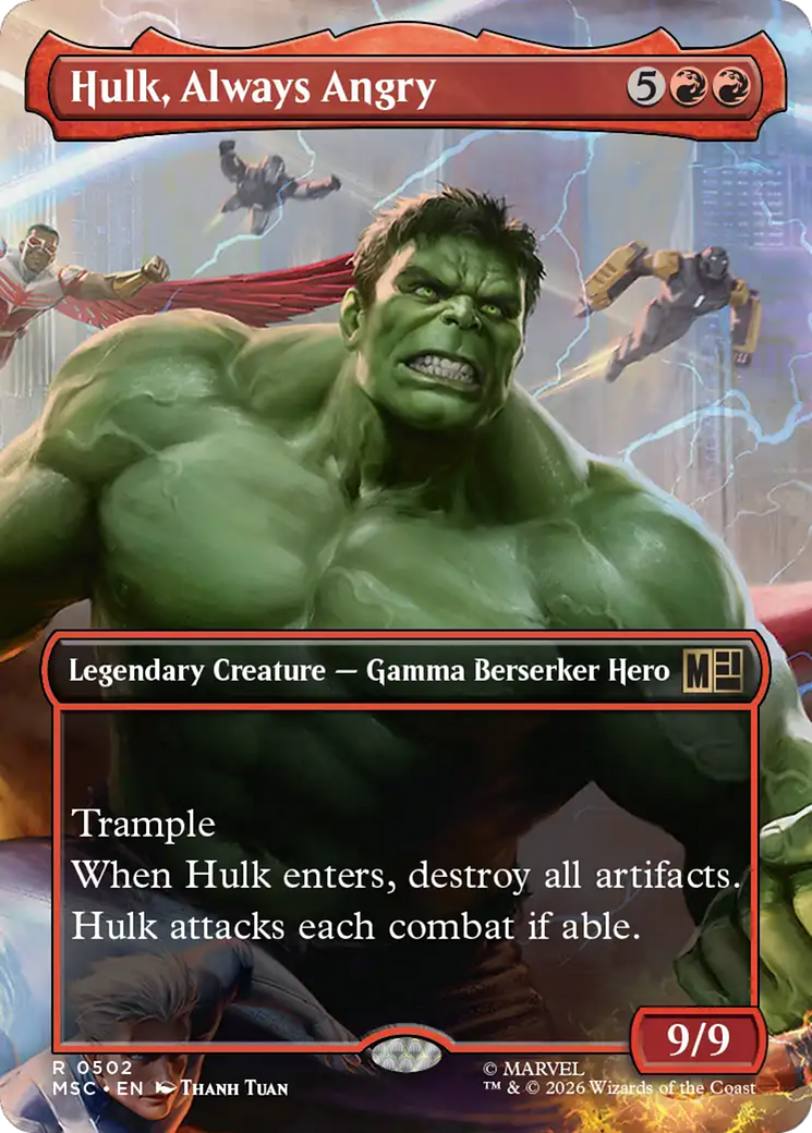 Hulk, Always Angry (Borderless) [Marvel Super Heroes Commander] | Good Games Morley