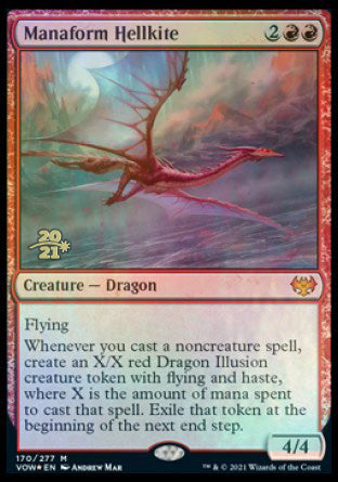 Manaform Hellkite [Innistrad: Crimson Vow Prerelease Promos] | Good Games Morley
