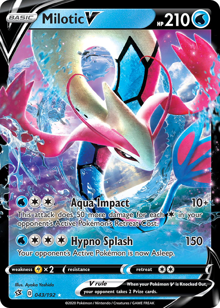 Milotic V (043/192) [Sword & Shield: Rebel Clash] | Good Games Morley
