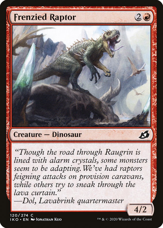 Frenzied Raptor [Ikoria: Lair of Behemoths] | Good Games Morley