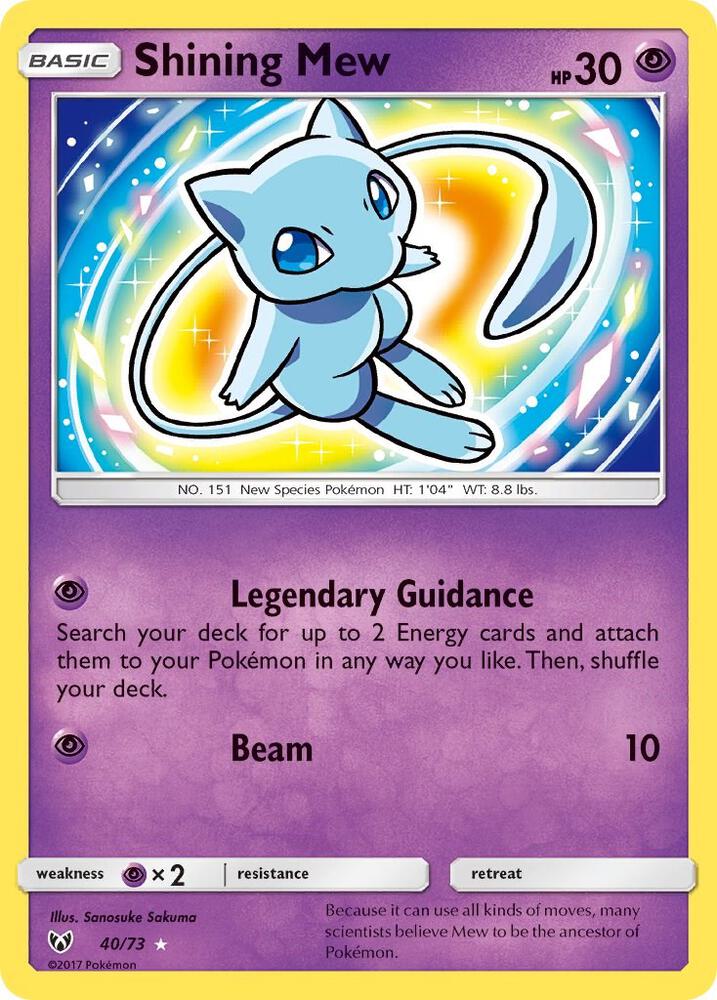 Shining Mew 40/73 (Shining Legends)  - Holofoil | Good Games Morley
