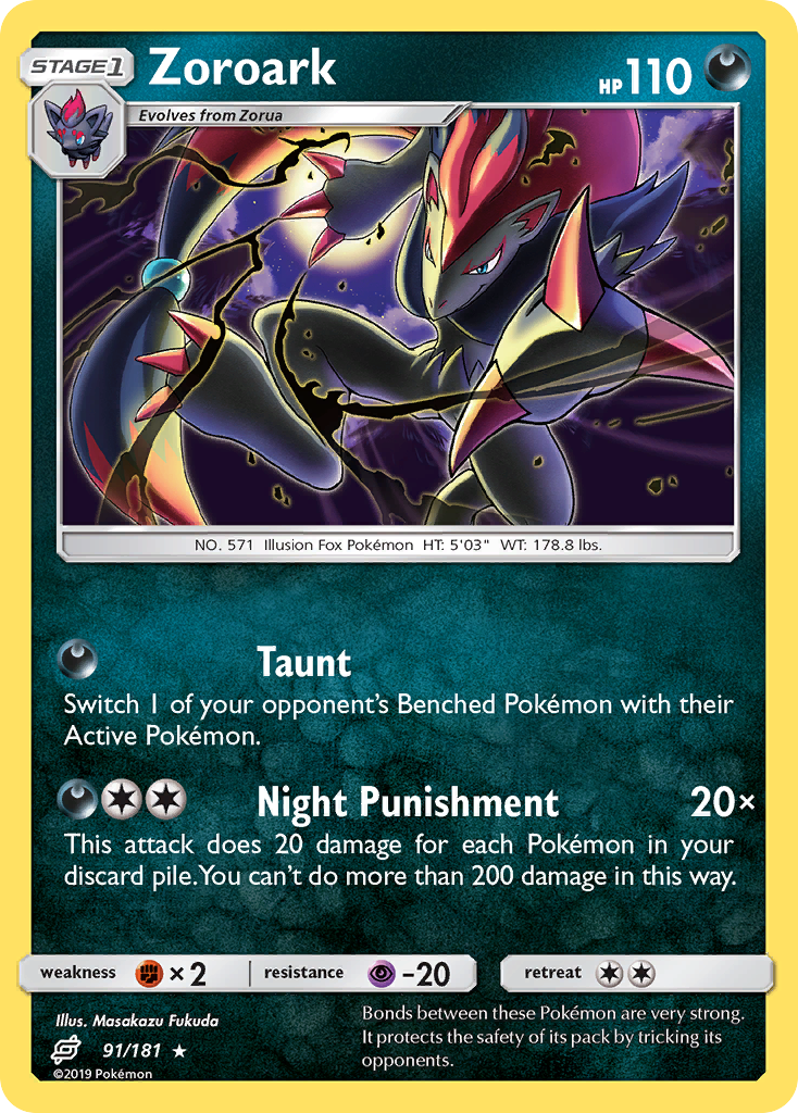 Zoroark (91/181) [Sun & Moon: Team Up] | Good Games Morley