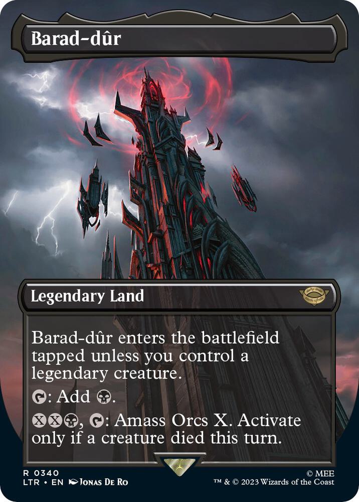 Barad-dûr 340 (Universes Beyond: The Lord of the Rings: Tales of Middle-earth)  - Borderless Foil | Good Games Morley