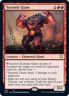 Tectonic Giant 144/62 (Commander: Adventures in the Forgotten Realms)  | Good Games Morley