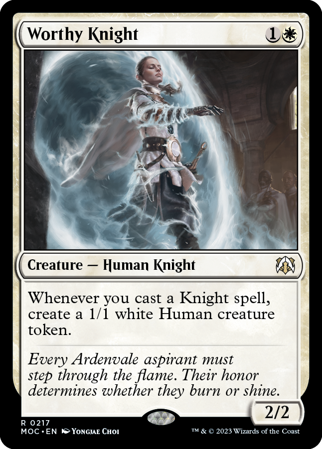 Worthy Knight [March of the Machine Commander] | Good Games Morley