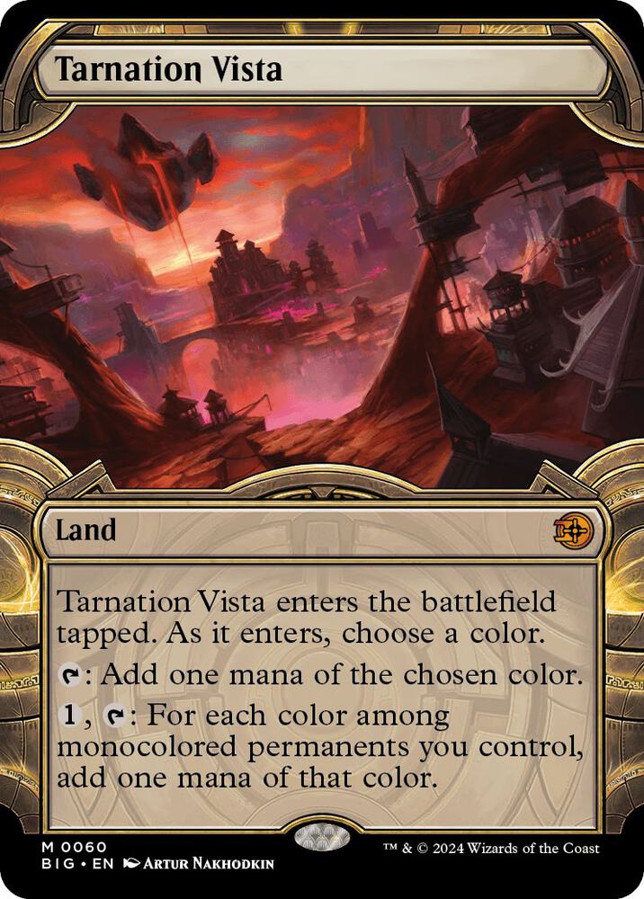 Tarnation Vista 60/30 (Outlaws of Thunder Junction: The Big Score)  - Showcase Foil | Good Games Morley