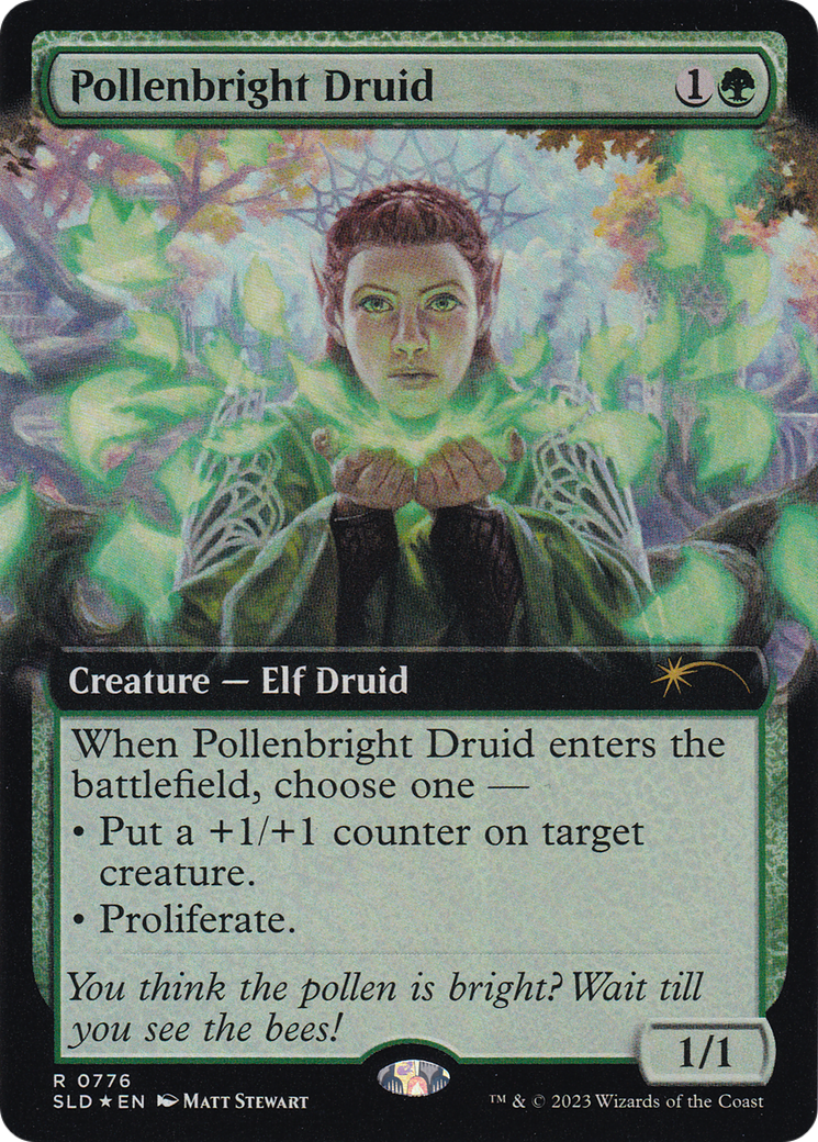 Pollenbright Druid (Extended Art) [Secret Lair Drop Series] | Good Games Morley