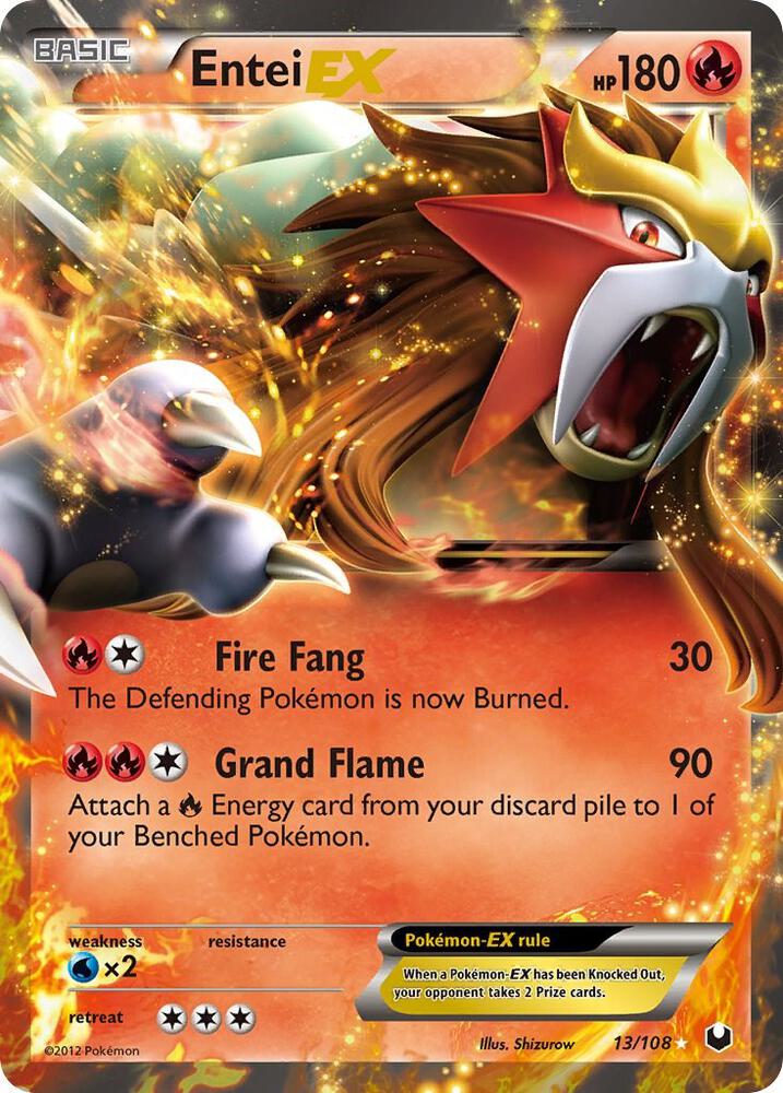 Entei EX 13/108 (Dark Explorers)  - Holofoil | Good Games Morley