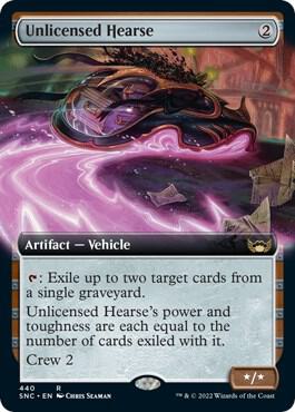 Unlicensed Hearse Extended Art 440 (Streets of New Capenna)  - Foil | Good Games Morley