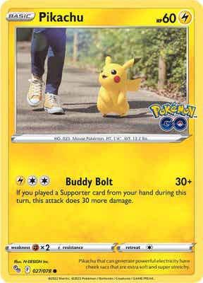 Pikachu 027/078 (Pokemon GO)  | Good Games Morley