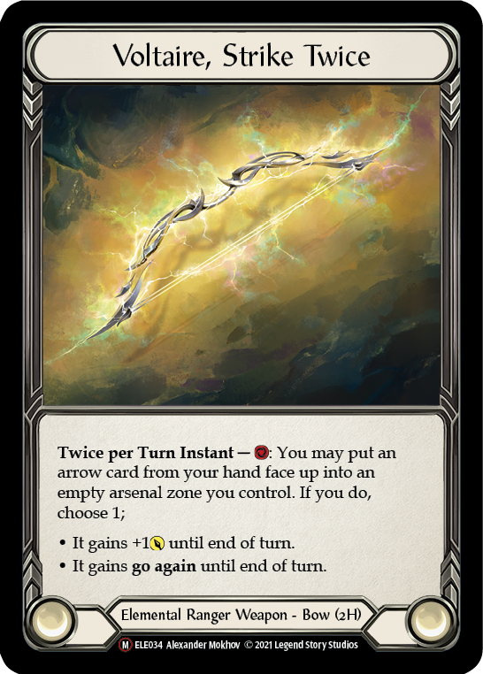 Voltaire, Strike Twice [U-ELE034] (Tales of Aria Unlimited)  Unlimited Rainbow Foil | Good Games Morley