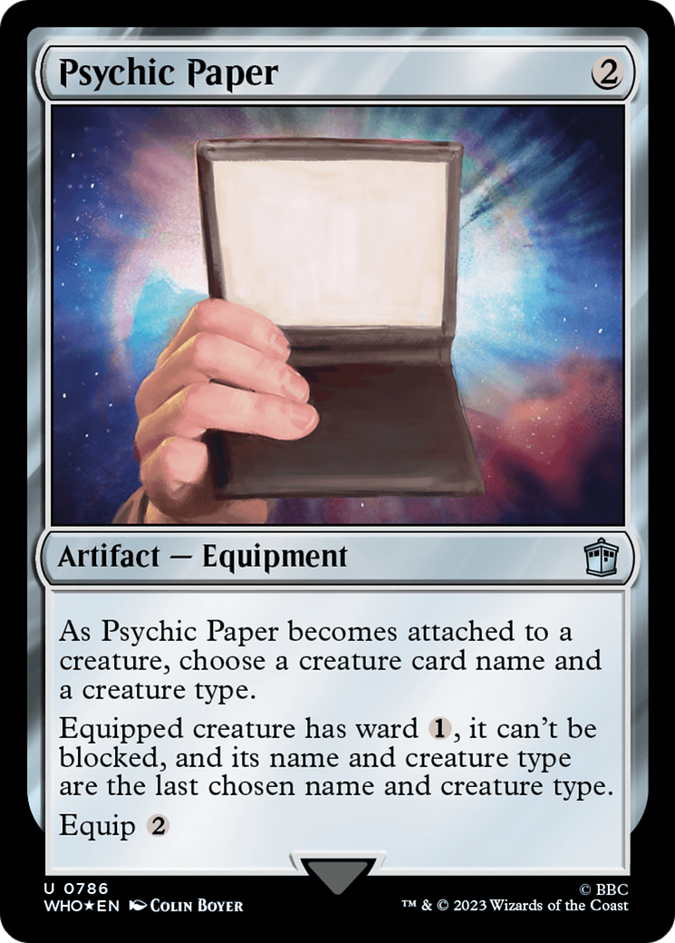 Psychic Paper (Surge Foil) [Doctor Who] | Good Games Morley