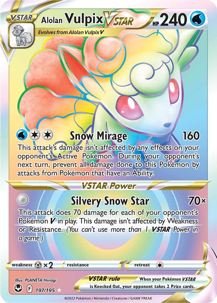 Alolan Vulpix VSTAR (197/195) [Sword & Shield: Silver Tempest] | Good Games Morley