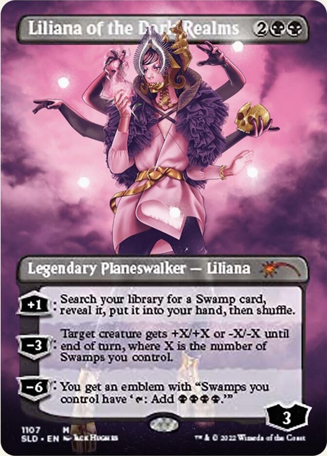 Liliana of the Dark Realms (Borderless) [Secret Lair Drop Series] | Good Games Morley