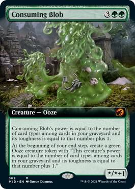 Consuming Blob Extended Art 362/277 (Innistrad: Midnight Hunt)  - Foil | Good Games Morley