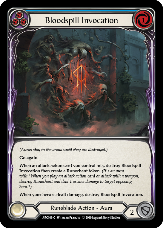 Bloodspill Invocation (Blue) [ARC108-C] (Arcane Rising)  1st Edition Normal | Good Games Morley