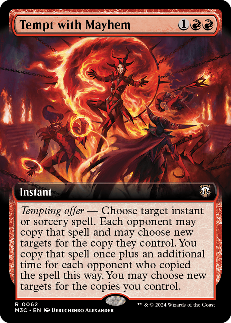 Tempt with Mayhem (Extended Art) (Ripple Foil) [Modern Horizons 3 Commander] | Good Games Morley