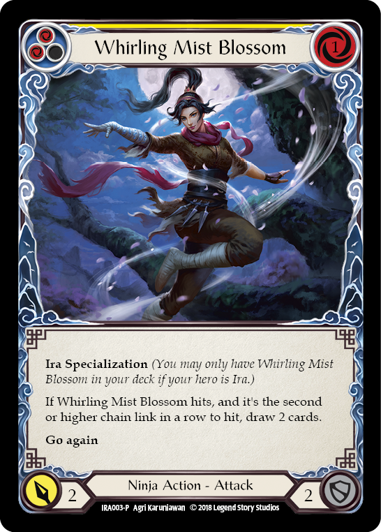 Whirling Mist Blossom [IRA003-P] (Ira Welcome Deck)  1st Edition Normal | Good Games Morley