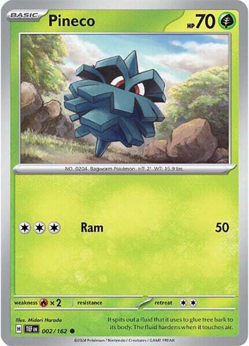 Pineco 002/162 (SV05: Temporal Forces)  - Reverse Holofoil | Good Games Morley