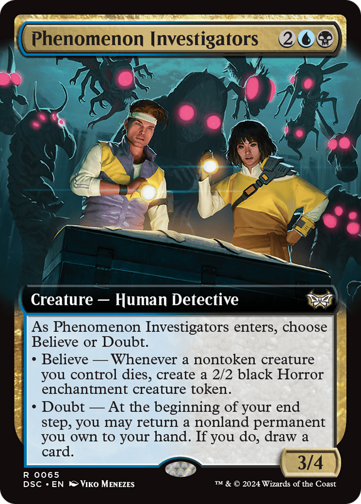Phenomenon Investigators (Extended Art) [Duskmourn: House of Horror Commander] | Good Games Morley