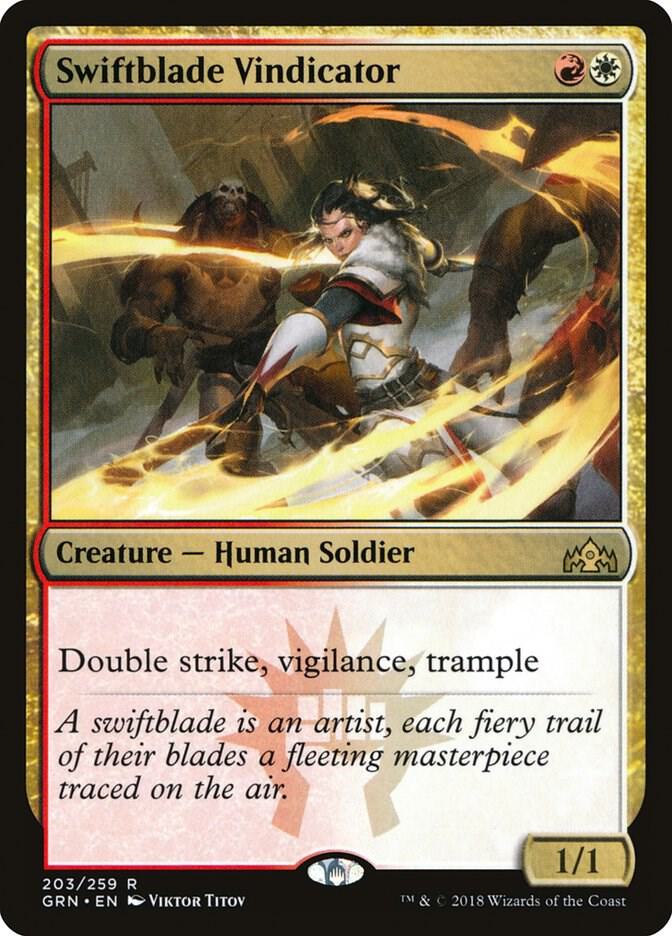 Swiftblade Vindicator 203/259 (Guilds of Ravnica)  - Foil | Good Games Morley