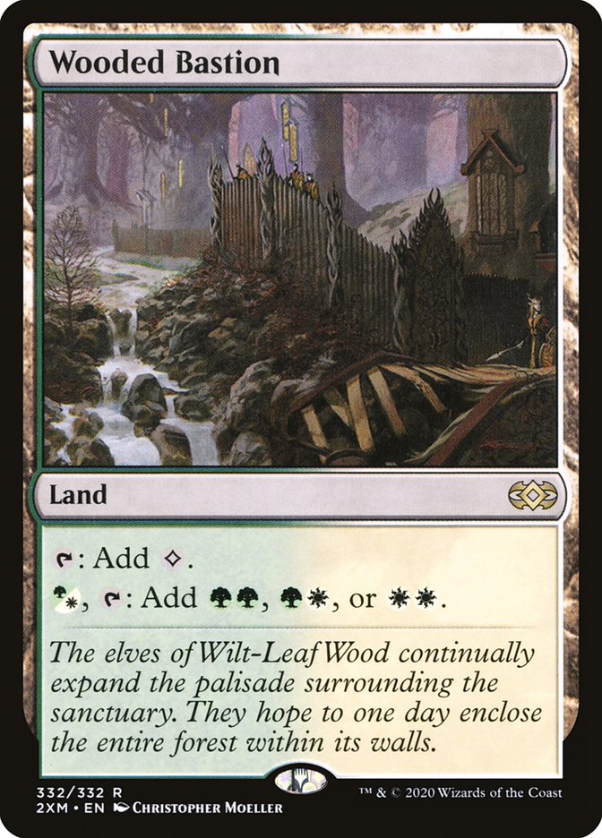 Wooded Bastion 332 (Double Masters)  - Foil | Good Games Morley