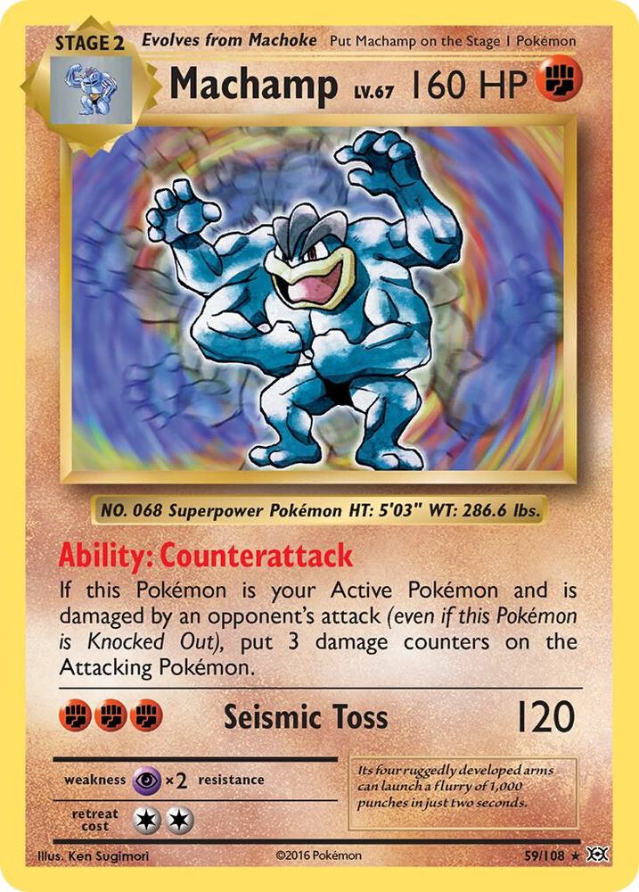 Machamp 59/108 (XY - Evolutions)  - Holofoil | Good Games Morley