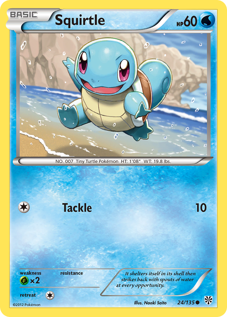 Squirtle (24/135) [Black & White: Plasma Storm] | Good Games Morley