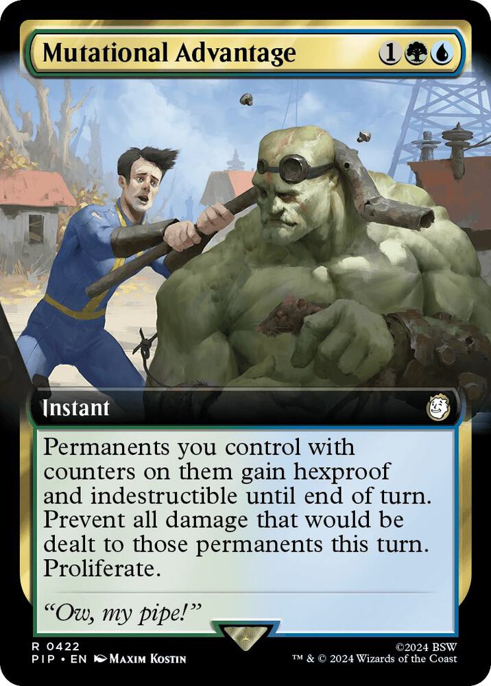 Mutational Advantage 422/326 (Universes Beyond: Fallout)  - Extended Art Foil | Good Games Morley