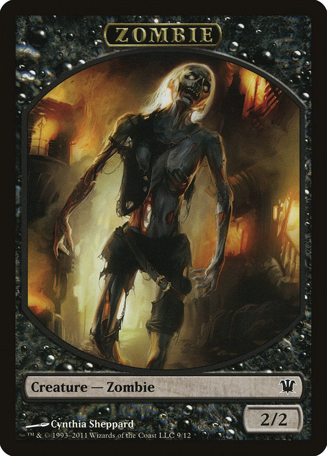 Zombie Token (9/12) [Innistrad Tokens] | Good Games Morley