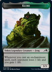 Samurai // Keimi Double-Sided Token [Kamigawa: Neon Dynasty Tokens] | Good Games Morley