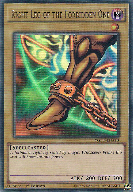 Right Leg of the Forbidden One [YGLD-ENA18] Ultra Rare | Good Games Morley