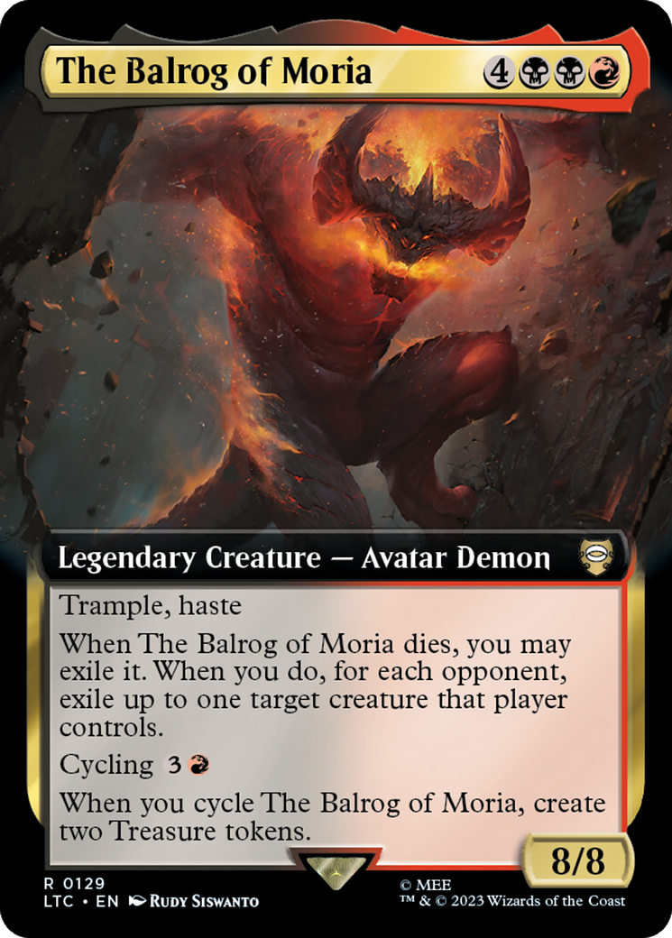 The Balrog of Moria (Extended Art) [The Lord of the Rings: Tales of Middle-Earth Commander] | Good Games Morley