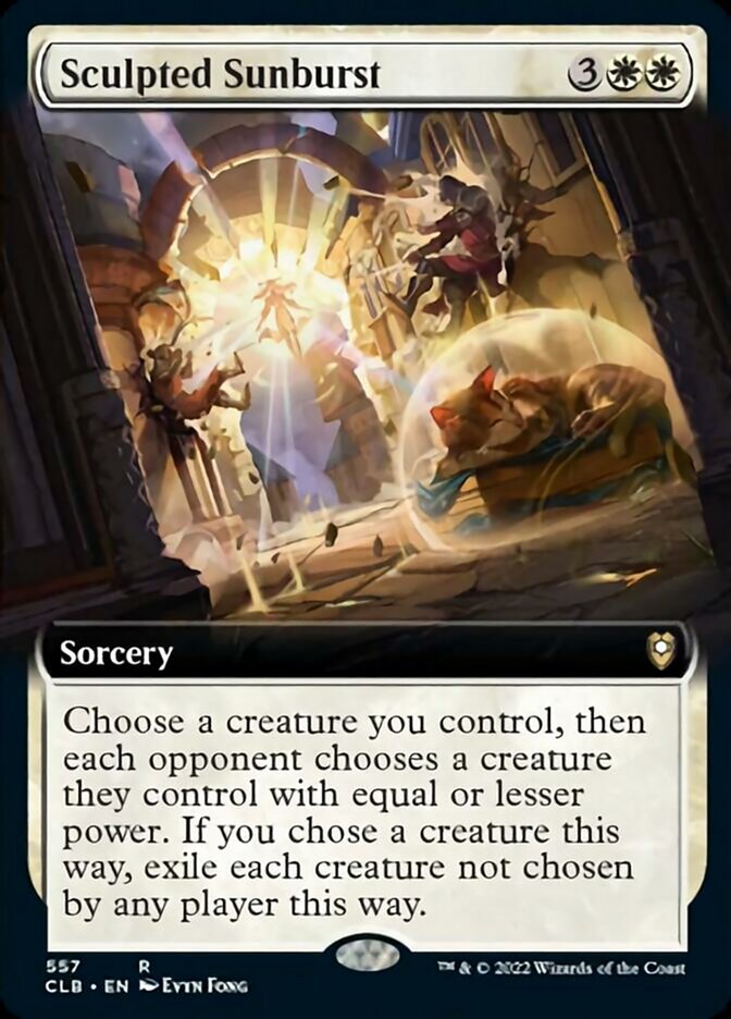 Sculpted Sunburst (Extended Art) [Commander Legends: Battle for Baldur's Gate] | Good Games Morley