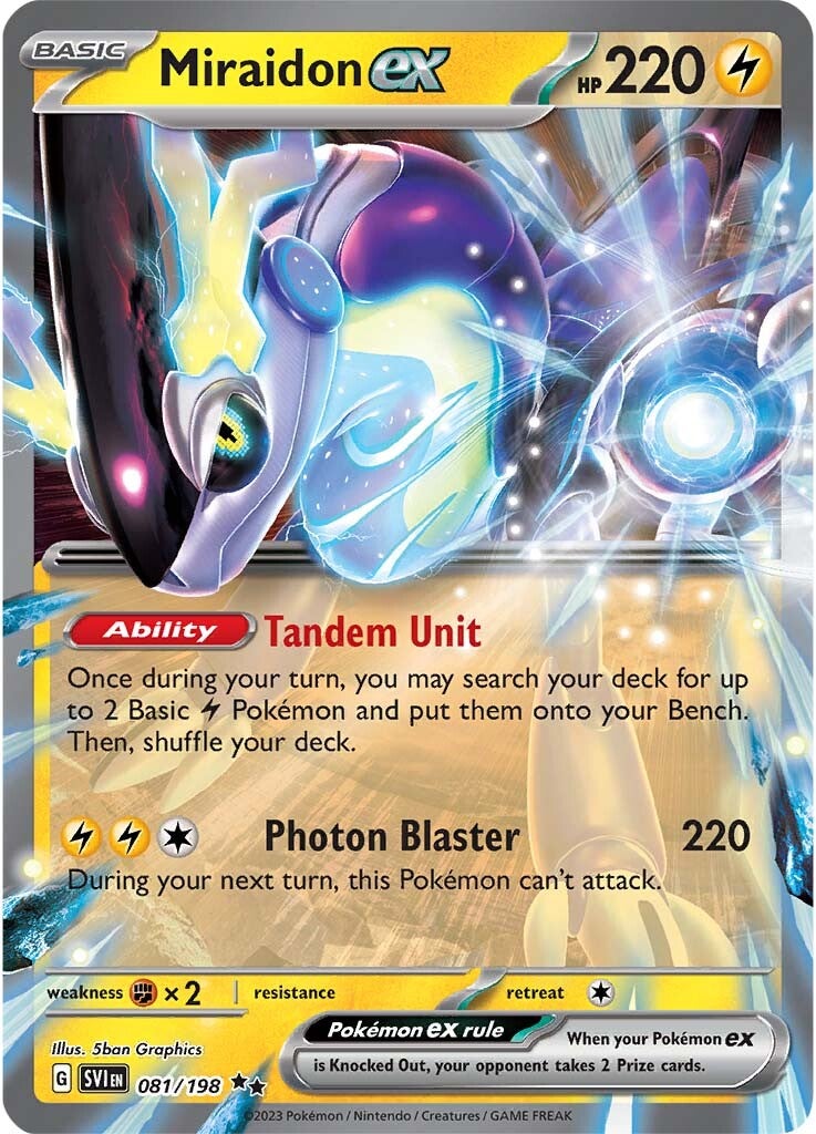 Miraidon ex (081/198) [Scarlet & Violet: Base Set] | Good Games Morley