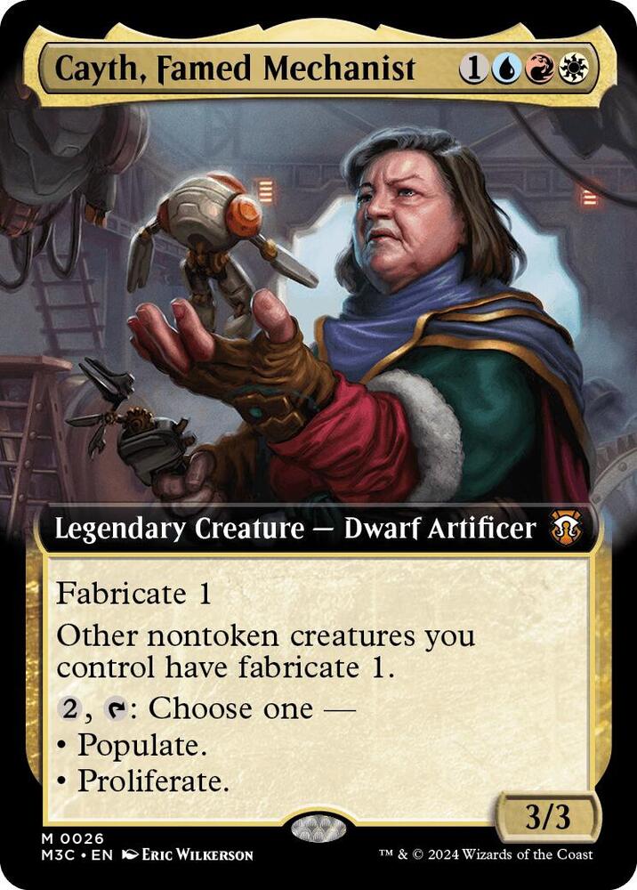 Cayth, Famed Mechanist 26 (Commander: Modern Horizons 3)  - Extended Art Foil | Good Games Morley