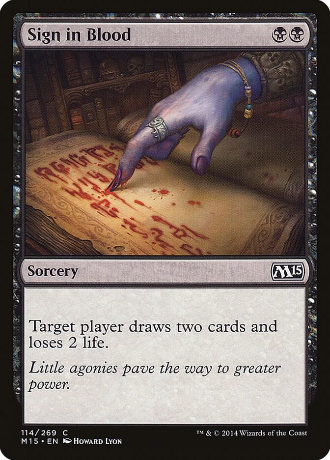 Sign in Blood 114/269 (Magic 2015 (M15))  | Good Games Morley
