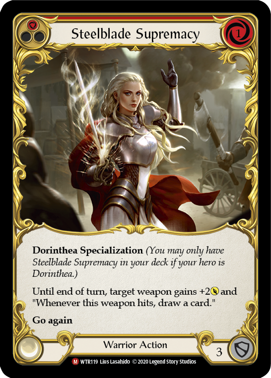 Steelblade Supremacy [U-WTR119] (Welcome to Rathe Unlimited)  Unlimited Rainbow Foil | Good Games Morley