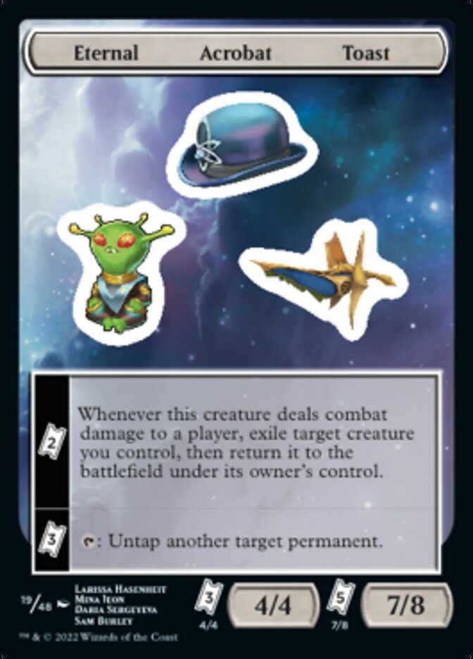 Eternal Acrobat Toast [Unfinity Stickers] | Good Games Morley