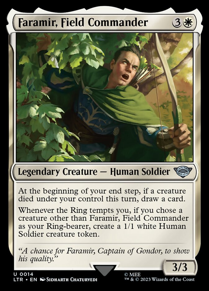 Faramir, Field Commander 14/281 (Universes Beyond: The Lord of the Rings: Tales of Middle-earth)  - Foil | Good Games Morley