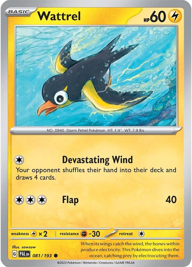 Wattrel (081/193) [Scarlet & Violet: Paldea Evolved] | Good Games Morley