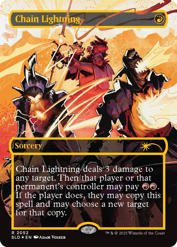Chain Lightning (2047) (Raised Foil) [Secret Lair Drop Series] | Good Games Morley